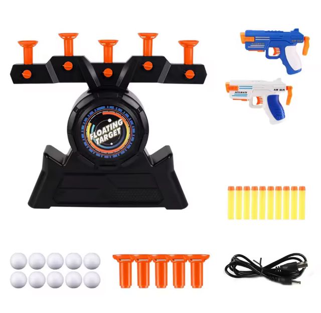 Brinquedo Infantil Alvo Flutuante Com Pistolas Dardos De Espuma Jogo De Tiro Ao Alvo Eletrônico Precisão