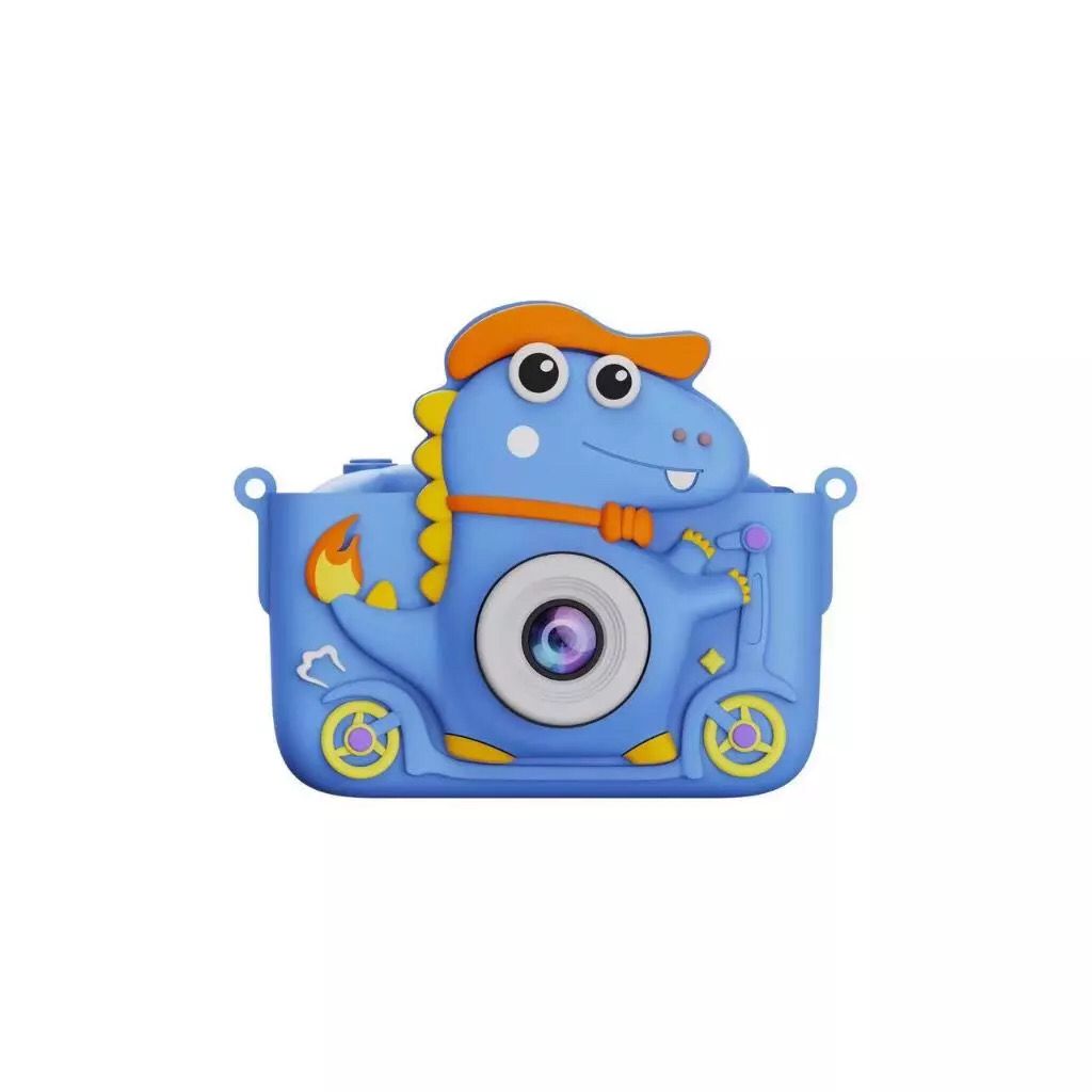 Mini Câmera Infantil Mini Recarregável Com Capa Video Jogos Fotos
