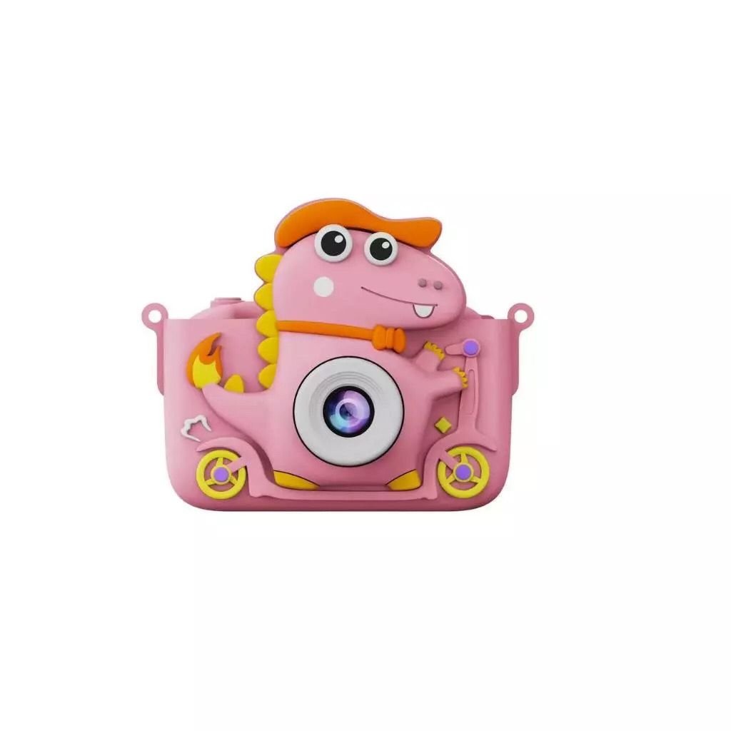 Mini Câmera Infantil Mini Recarregável Com Capa Video Jogos Fotos