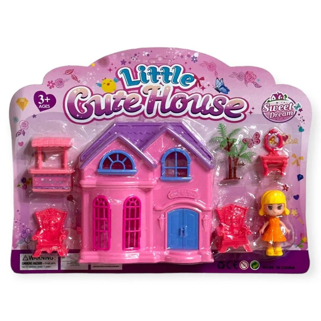 Brinquedo Kit Casinha Encantada C/ Móveis 7 Peças