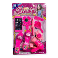 Brinquedo Kit Salão de Beleza Infantil C/ 9 Acessórios