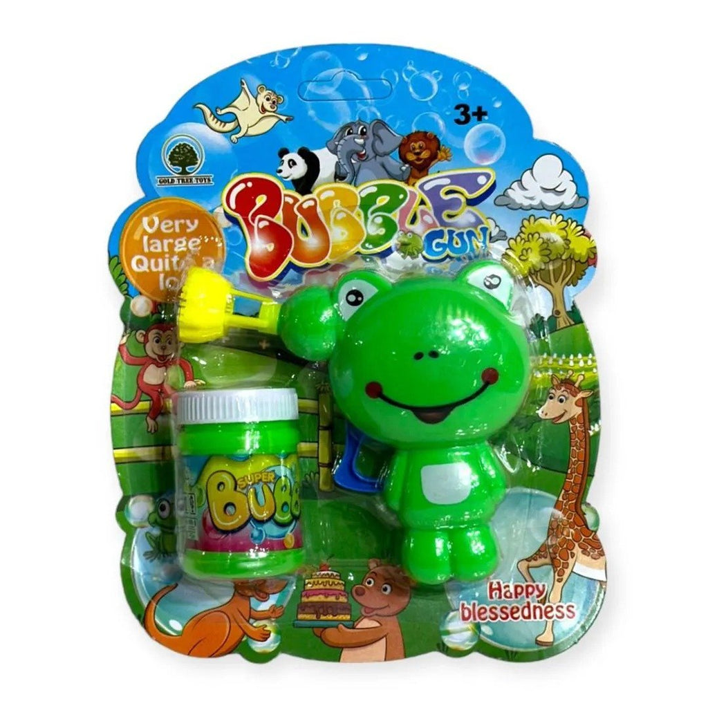 Brinquedo Sapinho Verde Lança Bolhas de Sabão