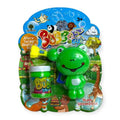 Brinquedo Sapinho Verde Lança Bolhas de Sabão