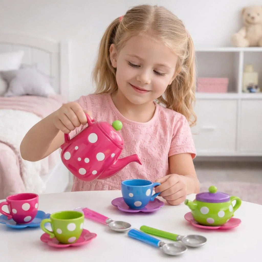 Brinquedo Kit de Chá Faz de conta C/ 15 Peças