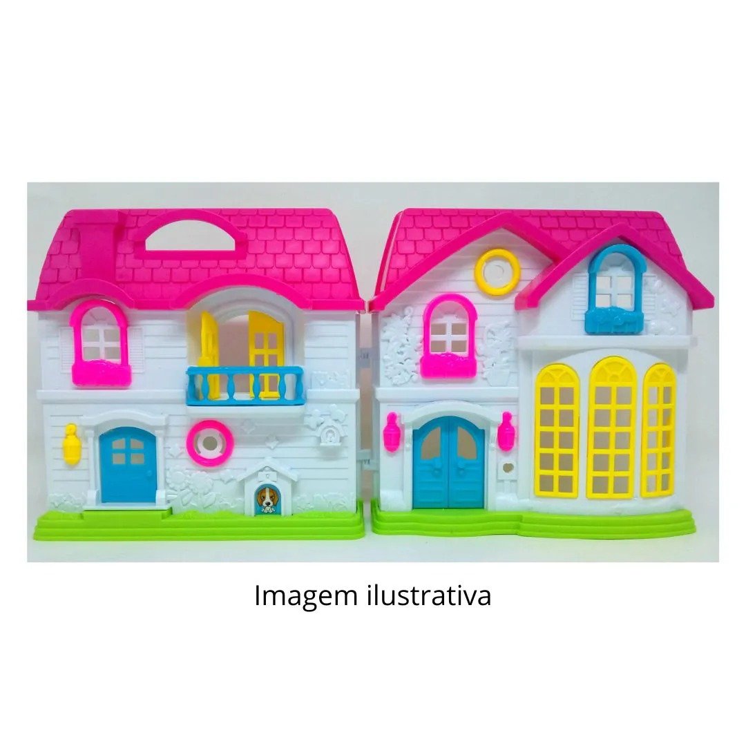 Brinquedo Casinha Encantada Dobrável C/ Móveis