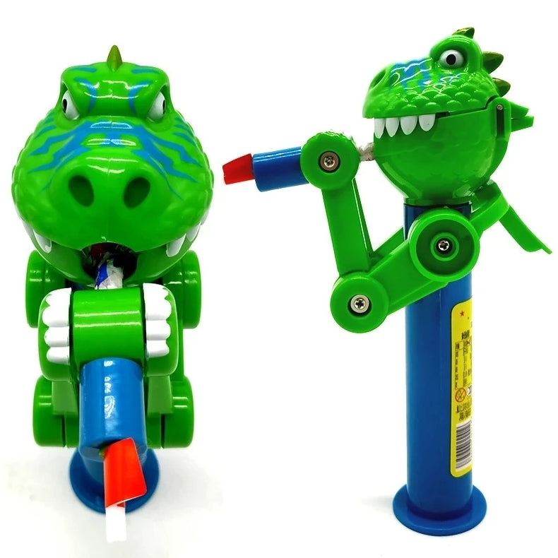 O Robô Dinossauro Que Transforma Pirulitos em Diversão
